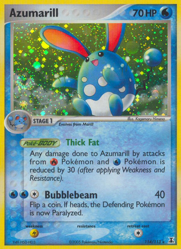 Azumarill Pokémon kartı, Delta Species, DS #114