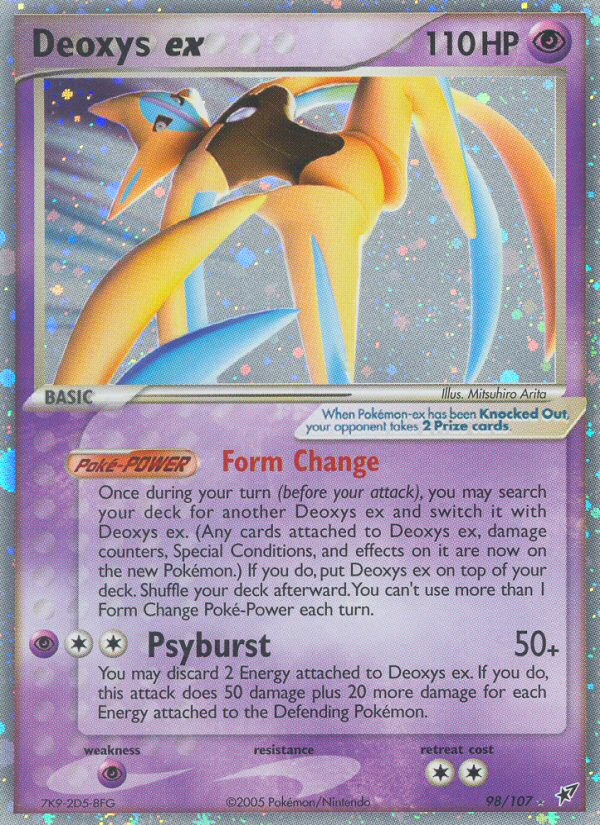 Deoxys ex Pokémon kartı, Deoxys, DX #98