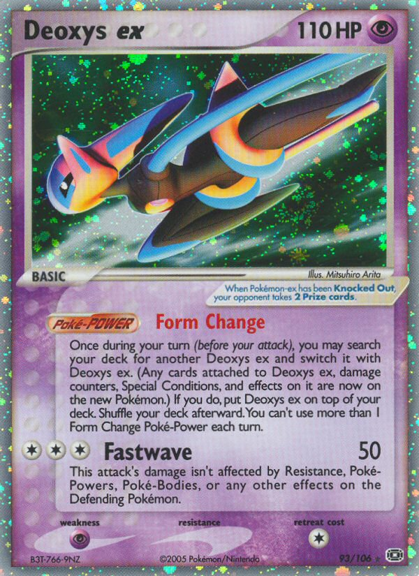Deoxys ex Pokémon kartı, Emerald, EM #93