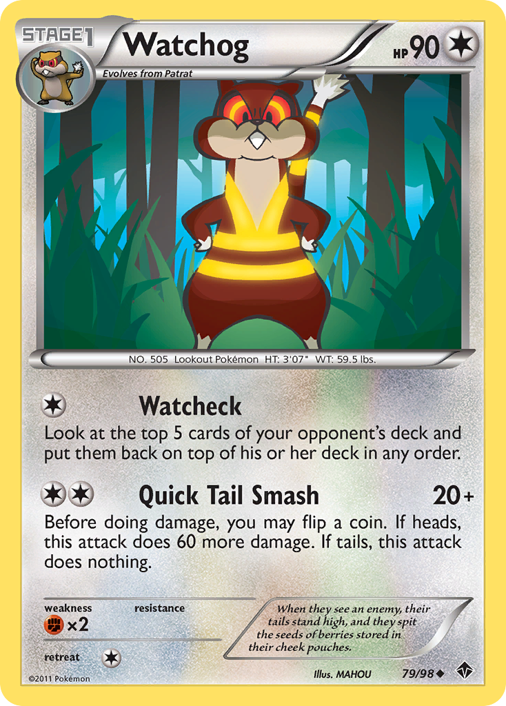Watchog Pokémon kartı, Emerging Powers, EPO #79