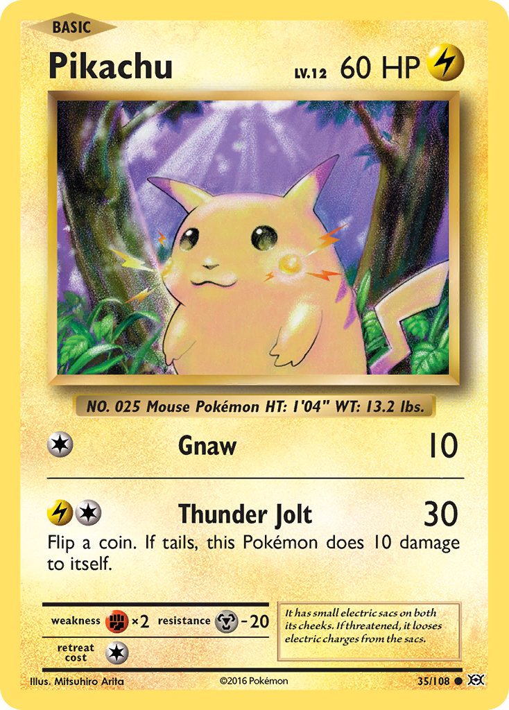 Pikachu Pokémon kartı, Evolutions, EVO #35