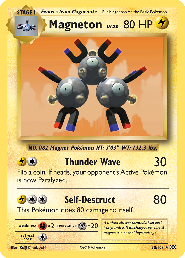 Magneton Pokémon kartı, Evolutions, EVO #38