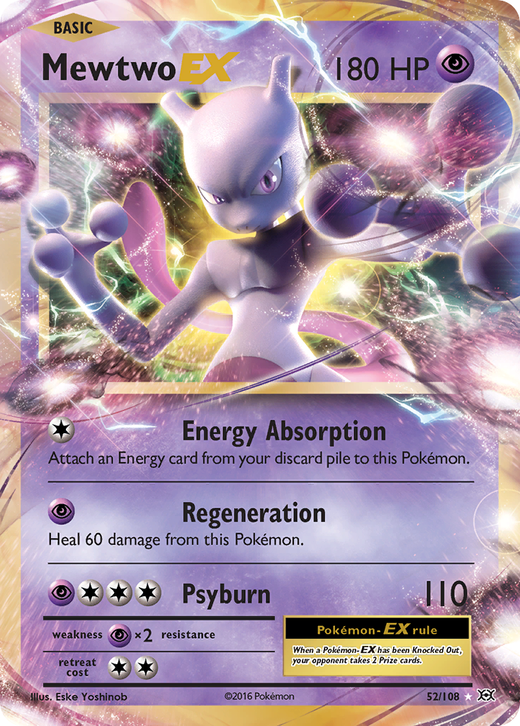 Mewtwo-EX Pokémon kartı, Evolutions, EVO #52