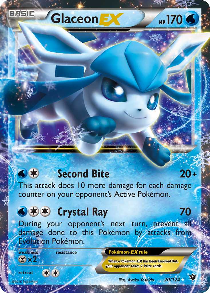 Glaceon-EX Pokémon kartı, Fates Collide, FCO #20