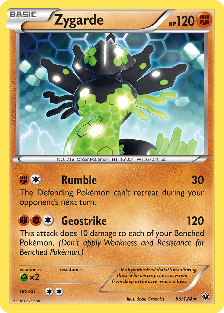 Zygarde Pokémon kartı, Fates Collide, FCO #53