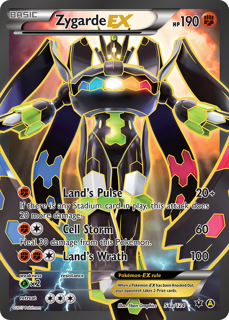 Zygarde-EX Pokémon kartı, Fates Collide, FCO #54a