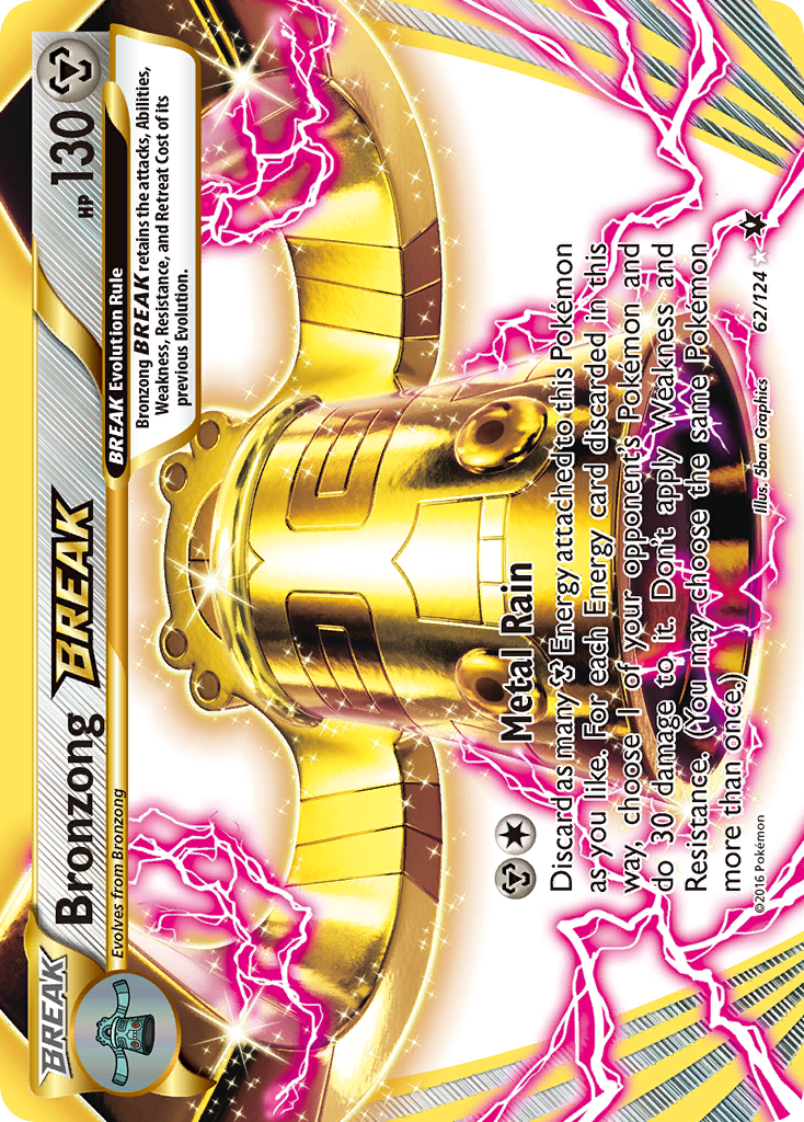 Bronzong BREAK Pokémon card, Fates Collide, FCO #62