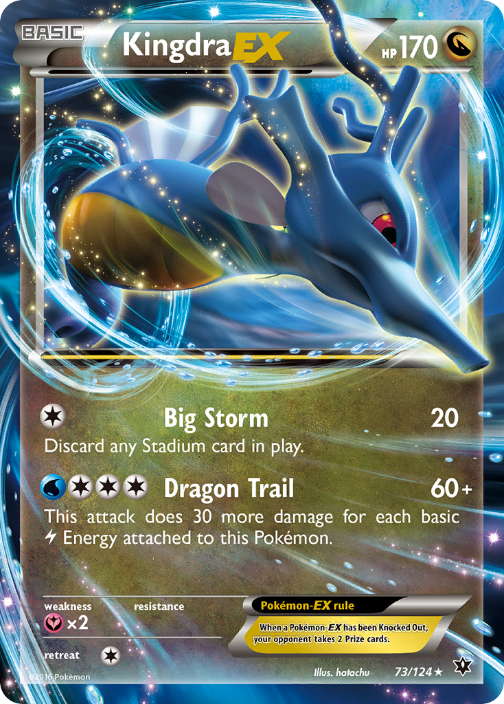 Kingdra-EX Pokémon card, Fates Collide, FCO #73