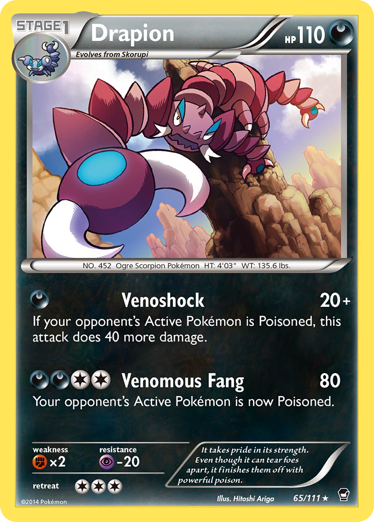 Drapion Pokémon kartı, Furious Fists, FFI #65