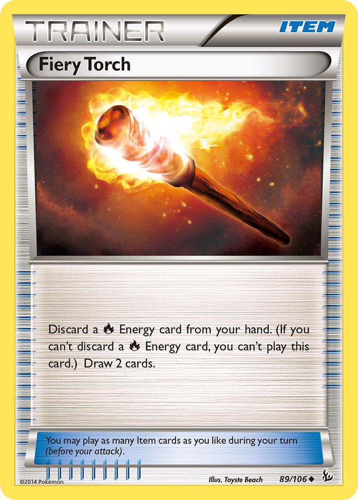 Fiery Torch Pokémon card, Flashfire, FLF #89