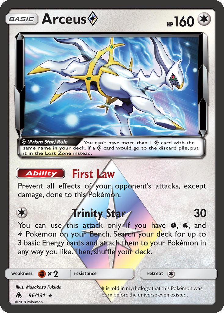 Arceus ◇ Pokémon kartı, Forbidden Light, FLI #96