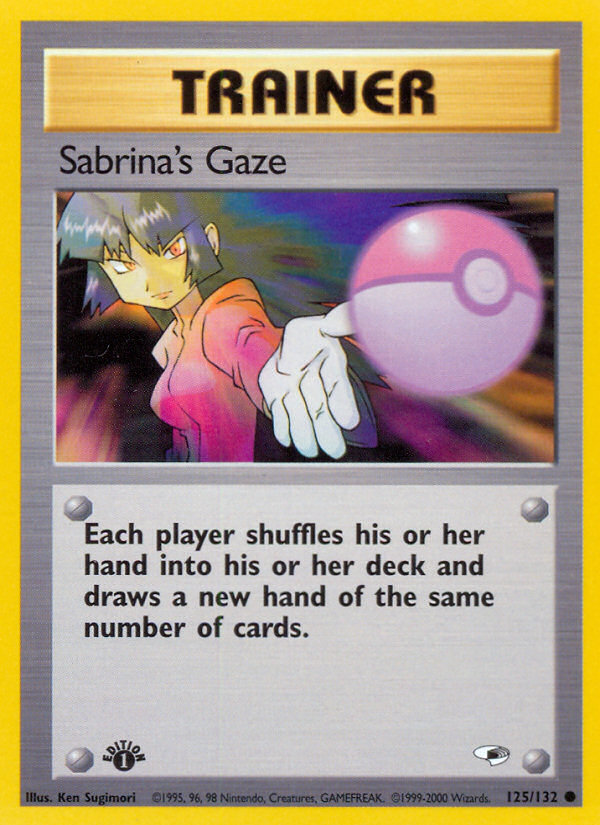 Sabrina's Gaze Pokémon kartı, Gym Heroes, G1 #125