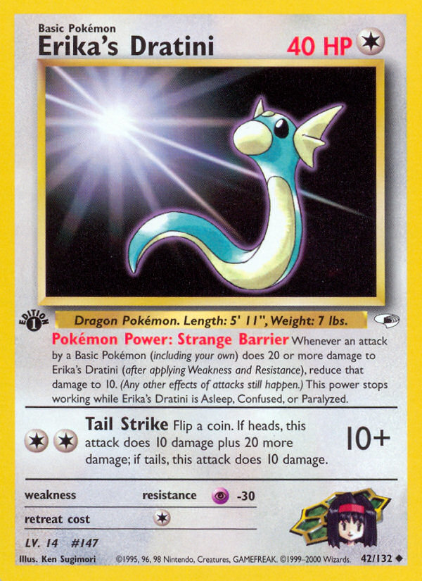 Erika's Dratini Pokémon kartı, Gym Heroes, G1 #42
