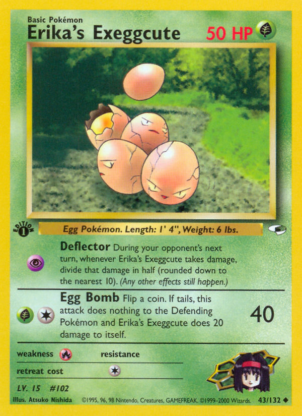 Erika's Exeggcute Pokémon kartı, Gym Heroes, G1 #43