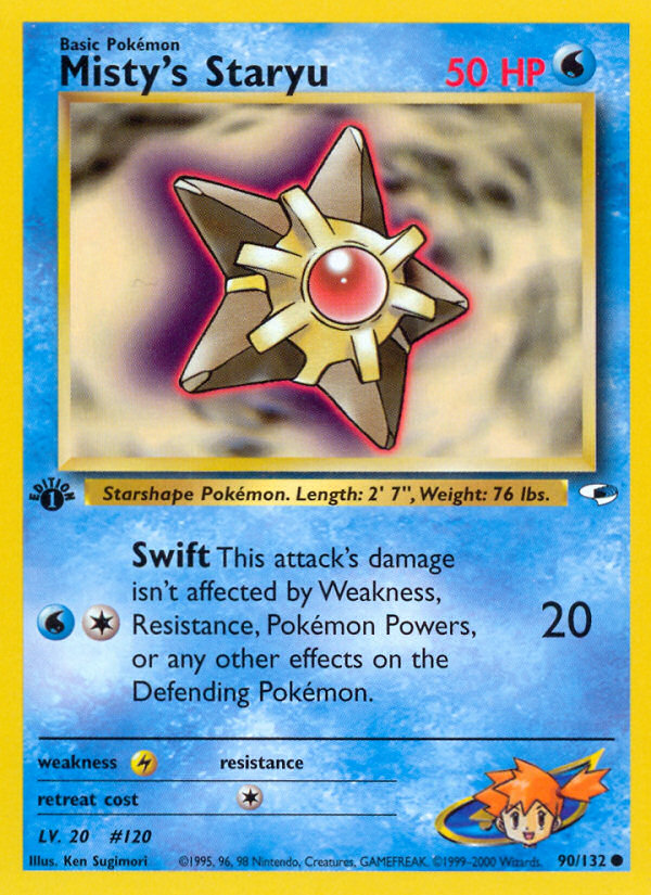 Misty's Staryu Pokémon kartı, Gym Heroes, G1 #90