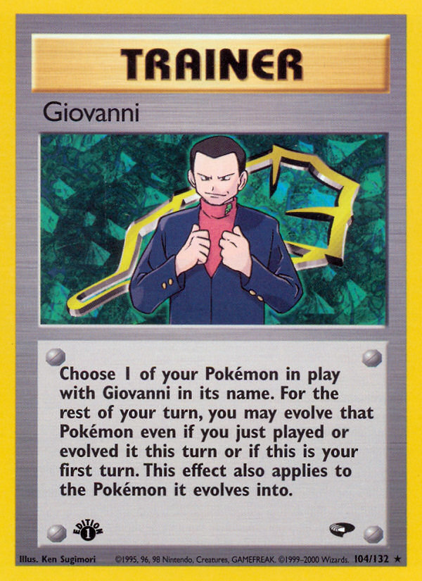 Giovanni Pokémon kartı, Gym Challenge, G2 #104