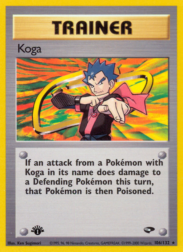 Koga Pokémon card, Gym Challenge, G2 #106