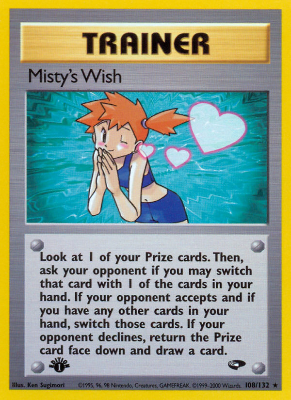 Misty's Wish Pokémon card, Gym Challenge, G2 #108