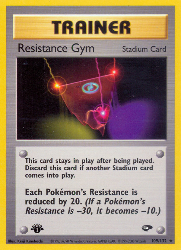 Resistance Gym Pokémon card, Gym Challenge, G2 #109