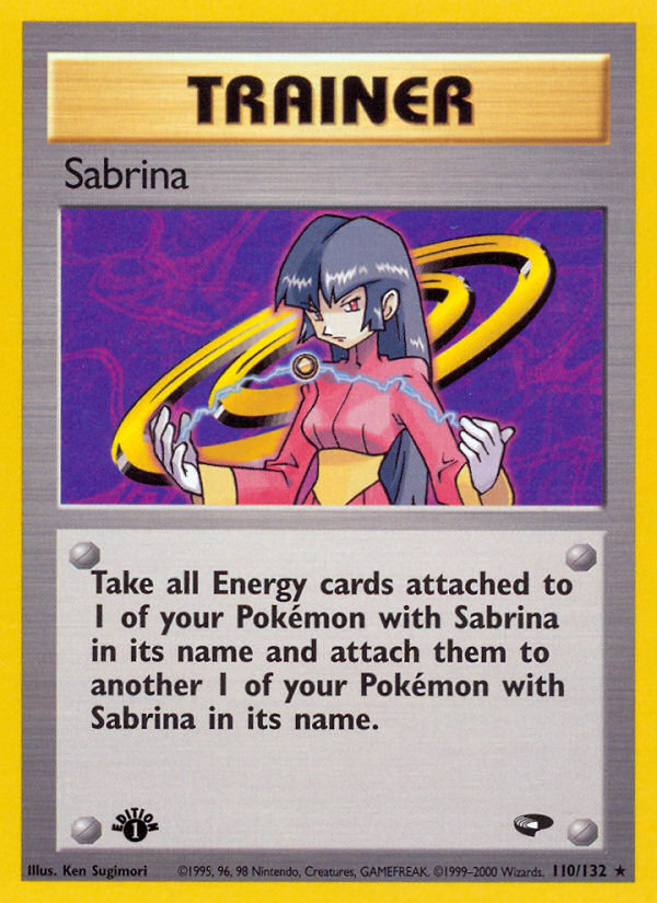 Sabrina Pokémon card, Gym Challenge, G2 #110