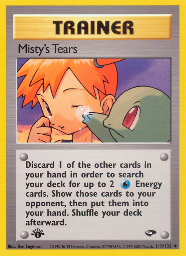 Misty's Tears Pokémon card, Gym Challenge, G2 #118