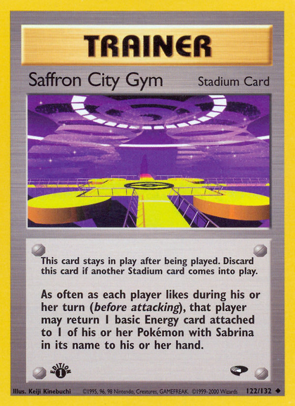 Saffron City Gym Pokémon card, Gym Challenge, G2 #122