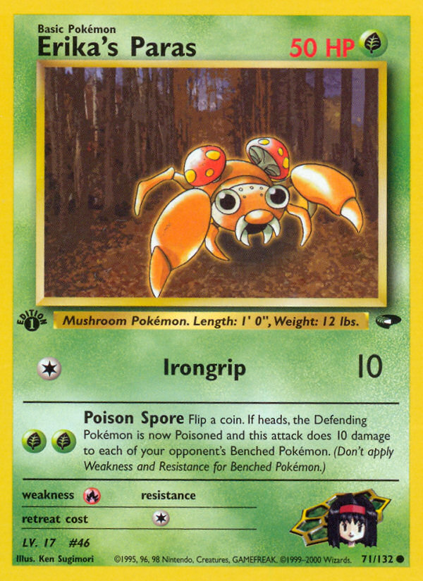 Erika's Paras Pokémon kartı, Gym Challenge, G2 #71