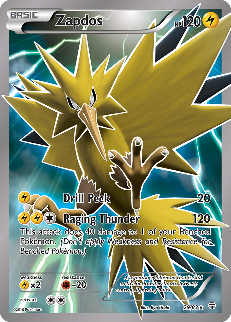 Zapdos Pokémon card, Generations, GEN #29