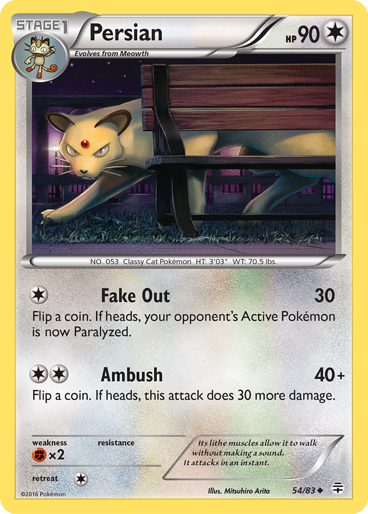 Persian Pokémon card, Generations, GEN #54