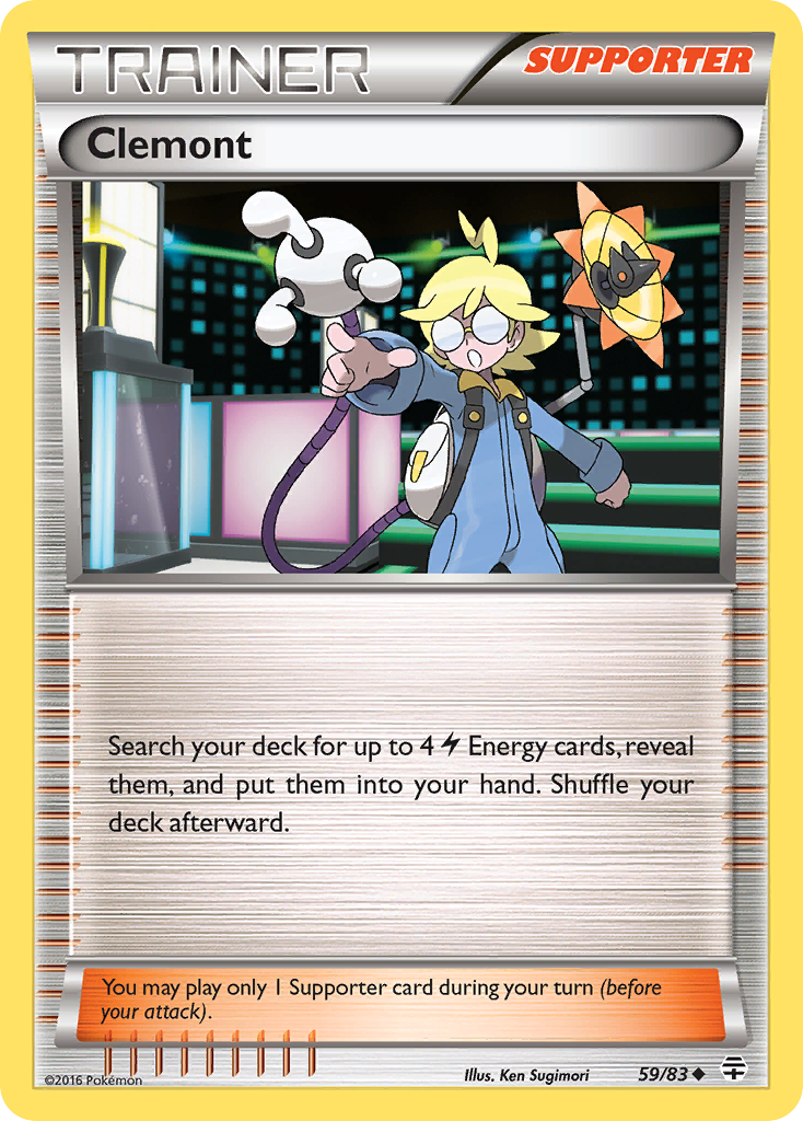 Clemont Pokémon card, Generations, GEN #59