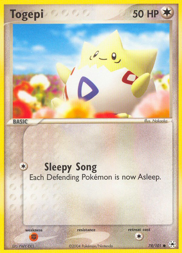 Togepi Pokémon card, Hidden Legends, HL #78