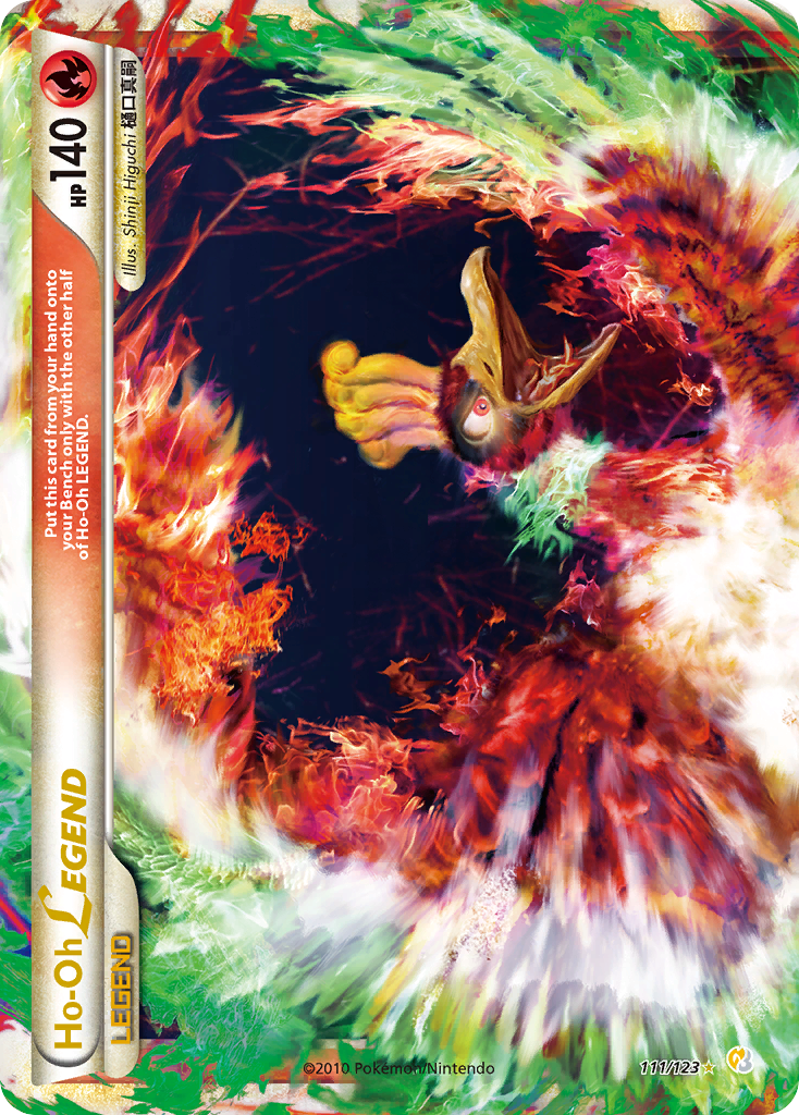 Ho-Oh LEGEND Pokémon kartı, HeartGold & SoulSilver, HS #111