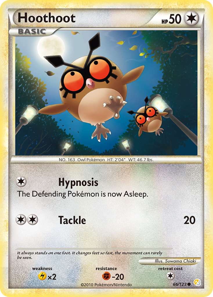 Hoothoot Pokémon kartı, HeartGold & SoulSilver, HS #66