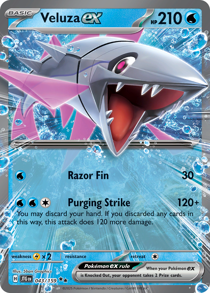 Veluza ex Pokémon kartı, Journey Together, JTG #43