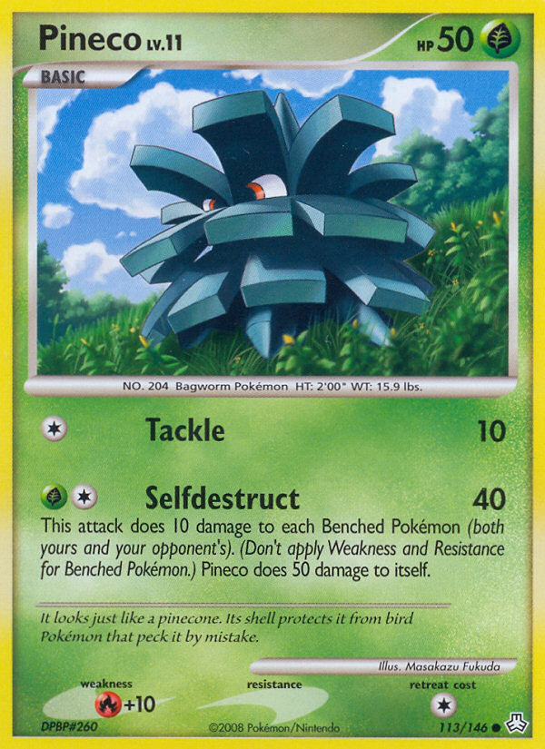 Pineco Pokémon kartı, Legends Awakened, LA #113
