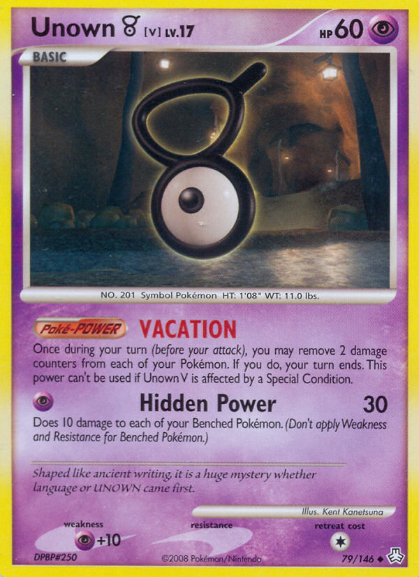 Unown [V] Pokémon kartı, Legends Awakened, LA #79