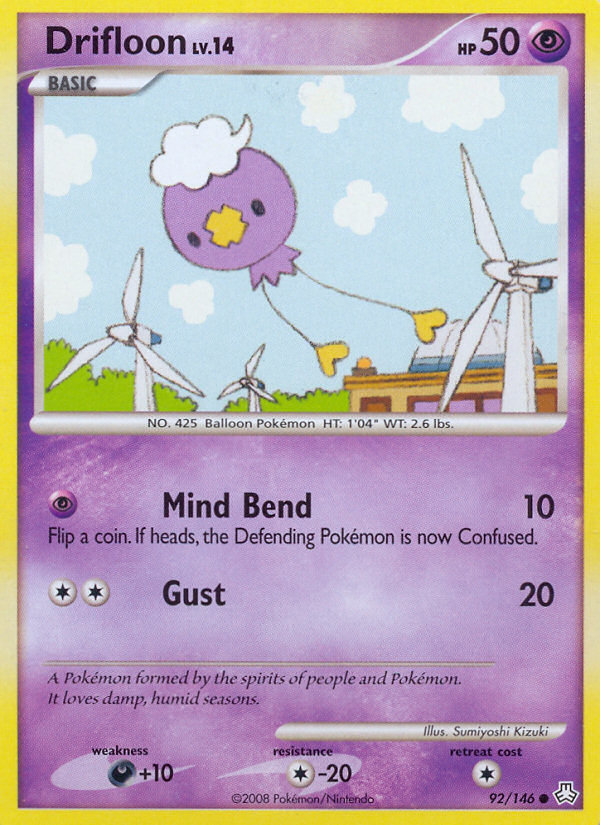 Drifloon Pokémon kartı, Legends Awakened, LA #92