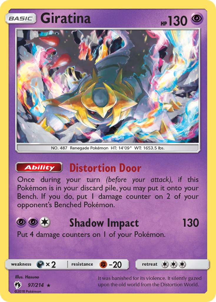 Giratina Pokémon kartı, Lost Thunder, LOT #97