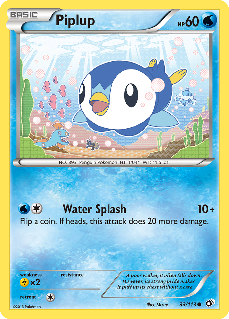 Piplup Pokémon kartı, Legendary Treasures, LTR #33