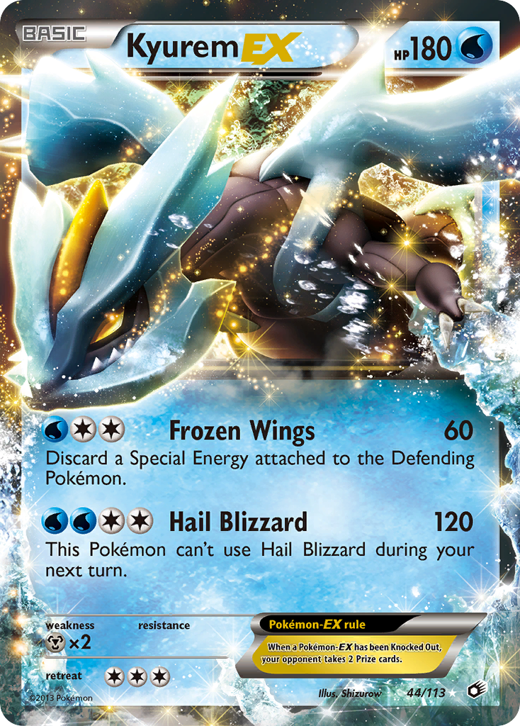 Kyurem-EX Pokémon kartı, Legendary Treasures, LTR #44