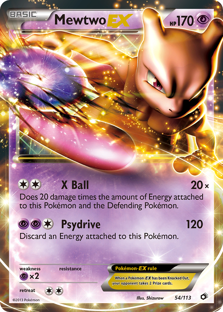 Mewtwo-EX Pokémon kartı, Legendary Treasures, LTR #54