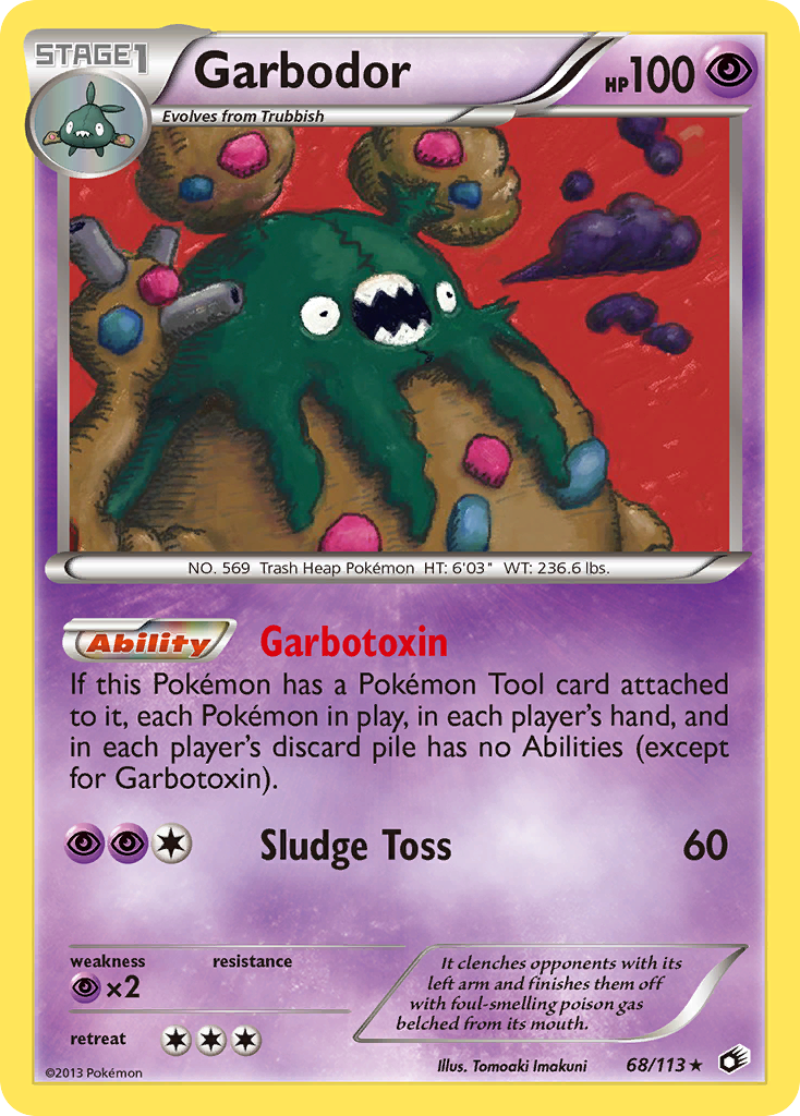 Garbodor Pokémon kartı, Legendary Treasures, LTR #68