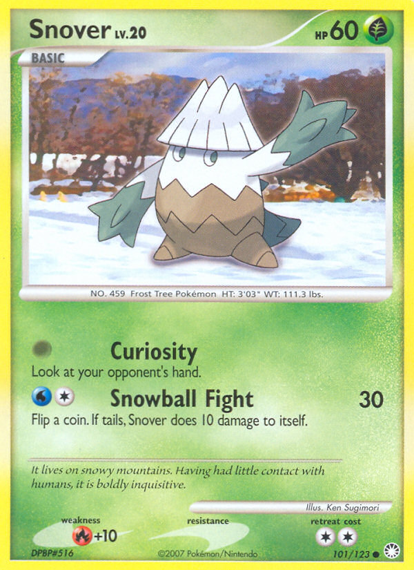 Snover Pokémon kartı, Mysterious Treasures, MT #101