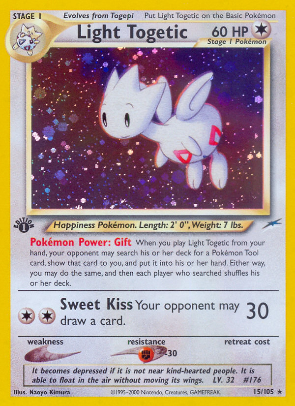 Light Togetic Pokémon card, Neo Destiny, N4 #15