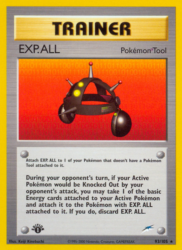 EXP.ALL Pokémon card, Neo Destiny, N4 #93