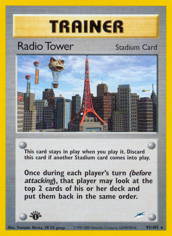 Radio Tower Pokémon card, Neo Destiny, N4 #95