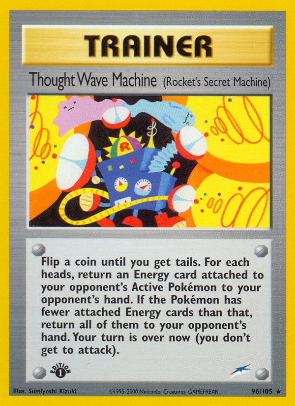 Thought Wave Machine Pokémon card, Neo Destiny, N4 #96