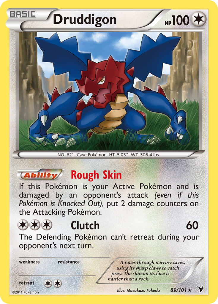 Druddigon Pokémon card, Noble Victories, NVI #89