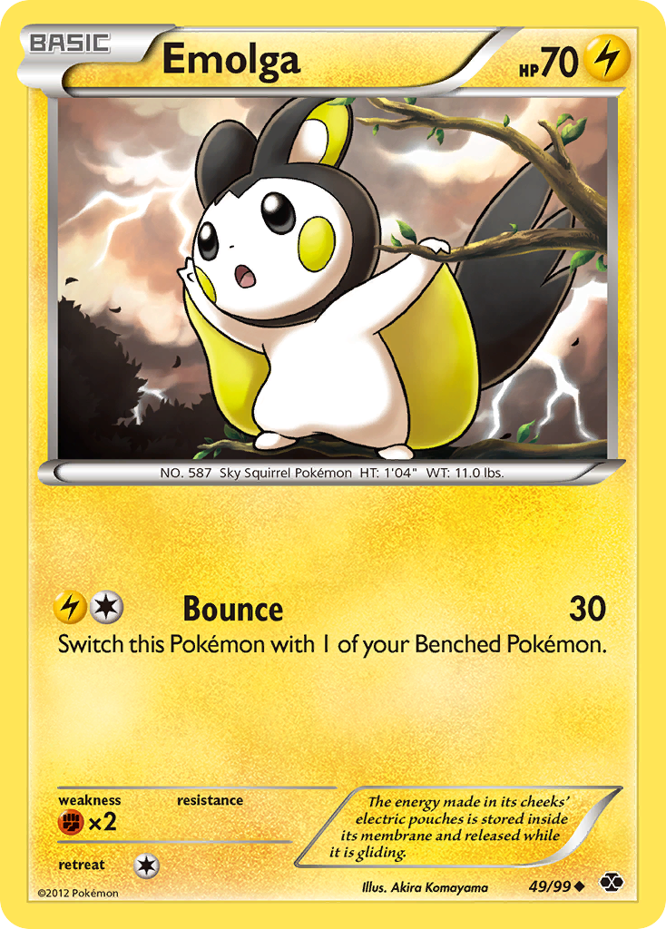 Emolga Pokémon kartı, Next Destinies, NXD #49