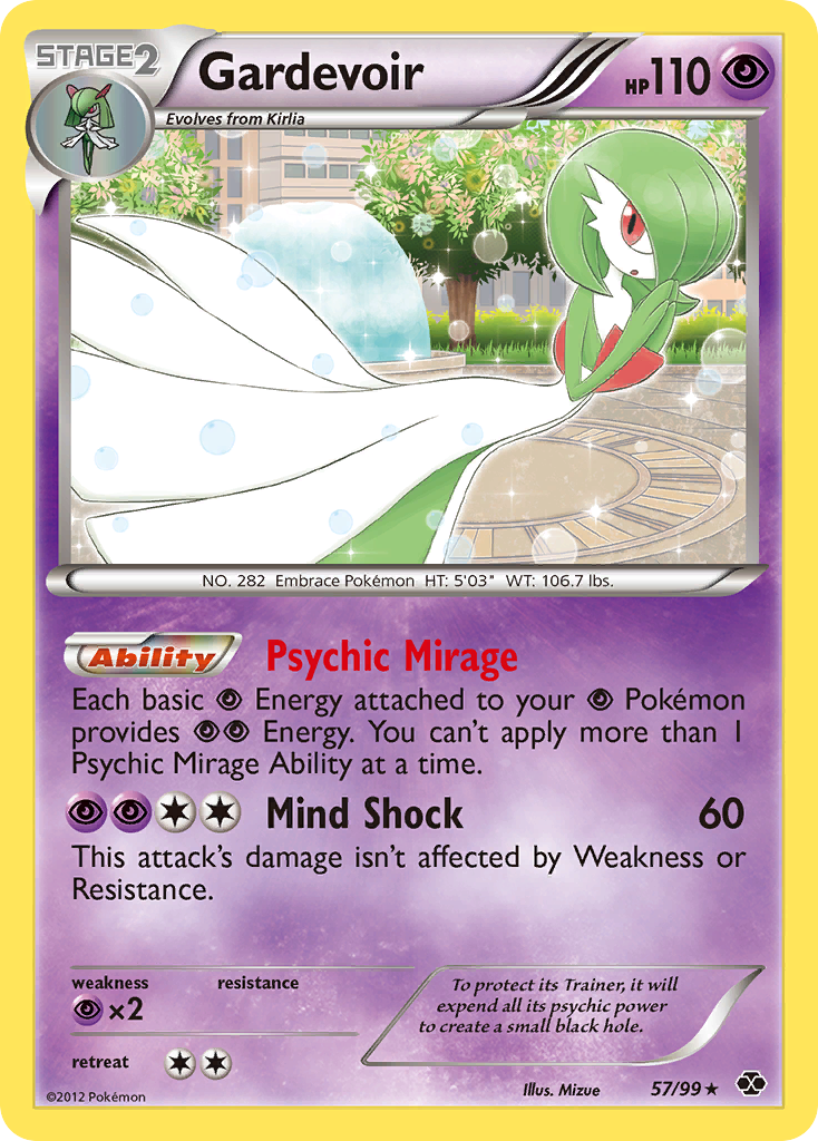 Gardevoir Pokémon kartı, Next Destinies, NXD #57